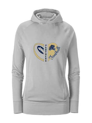 Sweet Home Panthers Heart Football Women's Hoodie