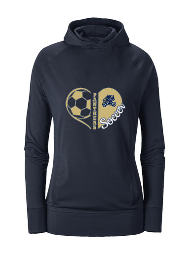Sweet Home Panthers Heart Soccer Women's Hoodie