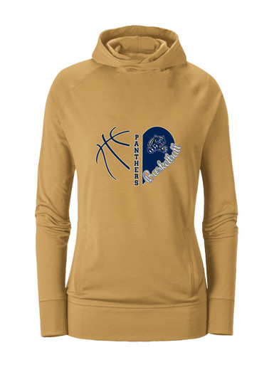 Sweet Home Panthers Heart Basketball Women's Hoodie