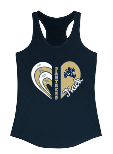 Sweet Home Panthers Heart Track Women's Tank Top