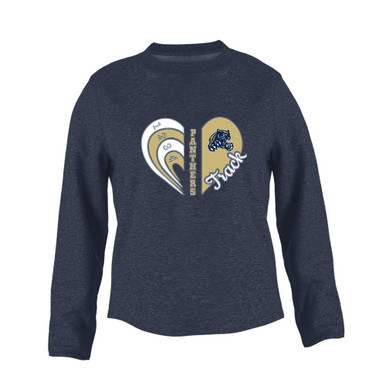 Sweet Home Panthers Heart Track Women's Sweatshirt