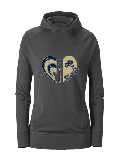 Sweet Home Panthers Heart Track Women's Hoodie