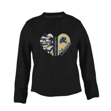 Sweet Home Panthers Heart Cheer Women's Sweatshirt