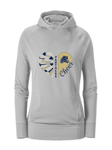 Sweet Home Panthers Heart Cheer Women's Hoodie