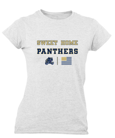 Sweet Home Panthers Spirit Flag Women's Premium SS T-Shirt