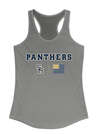 Sweet Home Panthers SH Script Team Colors Flag Women's Tank Top