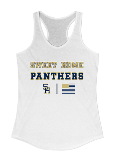 Sweet Home Panthers SH Script Spirit Flag Women's Tank Top