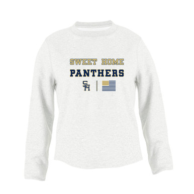 Sweet Home Panthers SH Script Spirit Flag Women's Sweatshirt