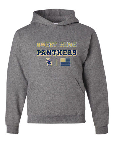 Sweet Home Panthers SH Script Spirit Flag Men's Premium Hoodie
