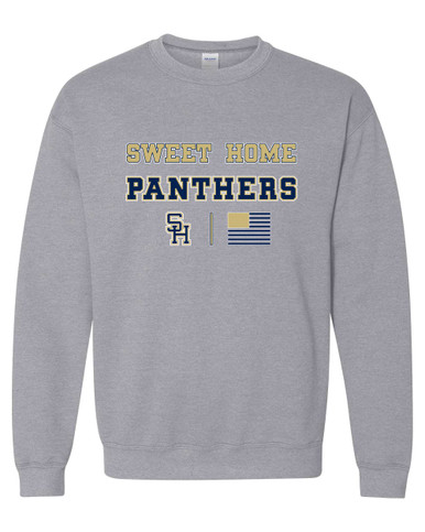 Sweet Home Panthers SH Script Spirit Flag Men's Sweatshirt