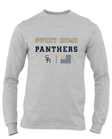 Sweet Home Panthers SH Script Spirit Flag Men's Premium LS T-Shirt