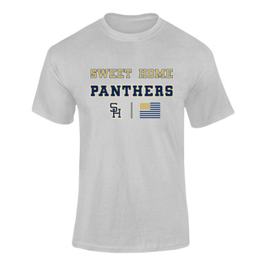 Sweet Home Panthers SH Script Spirit Flag Men's SS T-Shirt