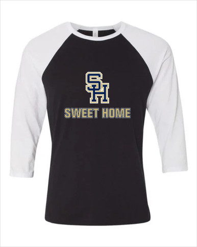 Sweet Home Panthers SH Script Mascot #2 Women's Baseball T-Shirt