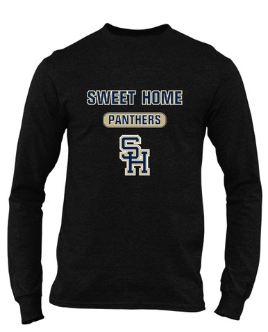 Sweet Home Panthers SH Script Mascot #3 Men's LS T-Shirt