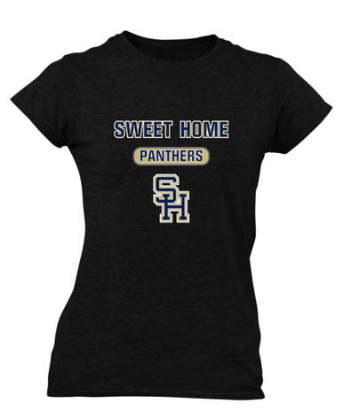 Sweet Home Panthers SH Script Mascot #3 Women's Premium SS T-Shirt