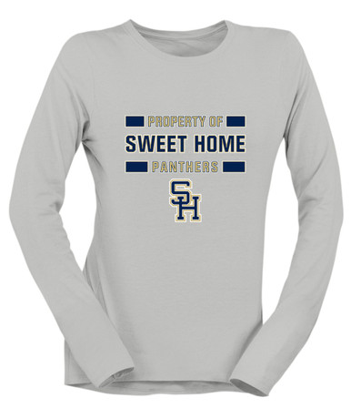 Sweet Home Panthers SH Script Property Of Women's Premium LS T-Shirt