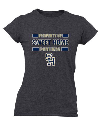 Sweet Home Panthers SH Script Property Of Women's SS T-Shirt
