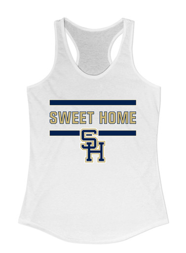 Sweet Home Panthers SH Script Mascot #4 Women's Tank Top