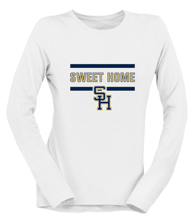 Sweet Home Panthers SH Script Mascot #4 Women's Premium LS T-Shirt