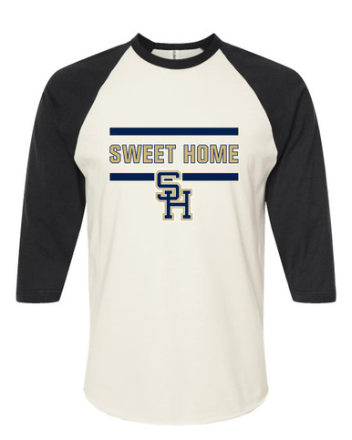 Sweet Home Panthers SH Script Mascot #4 Women's Baseball T-Shirt