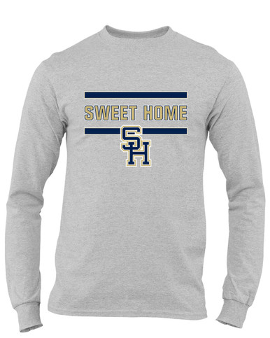 Sweet Home Panthers SH Script Mascot #4 Men's LS T-Shirt