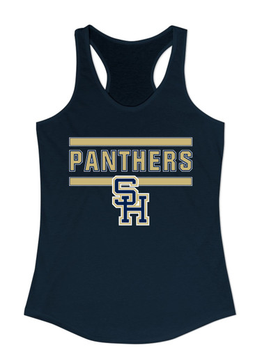 Sweet Home Panthers SH Script Mascot #5 Women's Tank Top