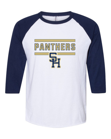 Sweet Home Panthers SH Script Mascot #5 Women's Baseball T-Shirt