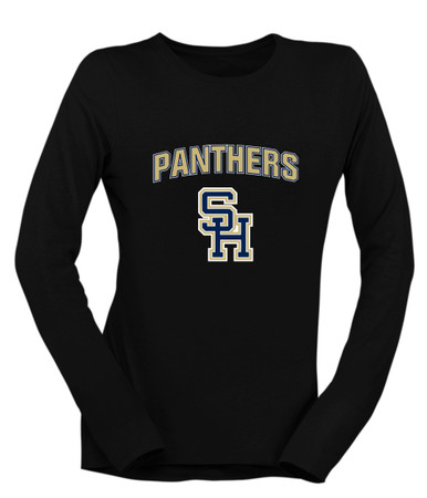 Sweet Home Panthers SH Script Mascot #6 Women's Premium LS T-Shirt