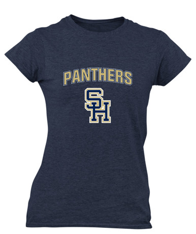 Sweet Home Panthers SH Script Mascot #6 Women's SS T-Shirt