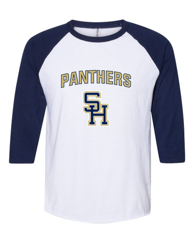 Sweet Home Panthers SH Script Mascot #6 Men's Baseball T-Shirt