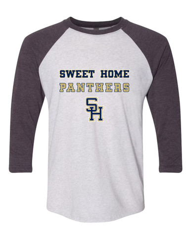 Sweet Home Panthers SH Script Spirit Women's Baseball T-Shirt