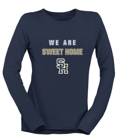 Sweet Home Panthers SH Script We Are Women's LS T-Shirt
