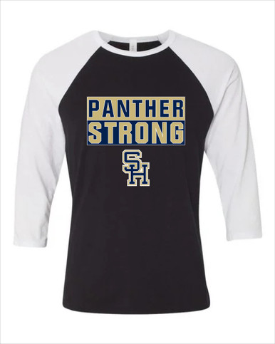 Sweet Home Panthers SH Script Strong #1 Women's Baseball T-Shirt
