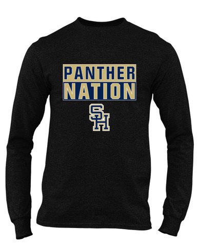 Sweet Home Panthers SH Script Nation #1 Men's LS T-Shirt