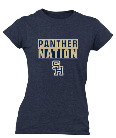 Sweet Home Panthers SH Script Nation #1 Women's Premium SS T-Shirt