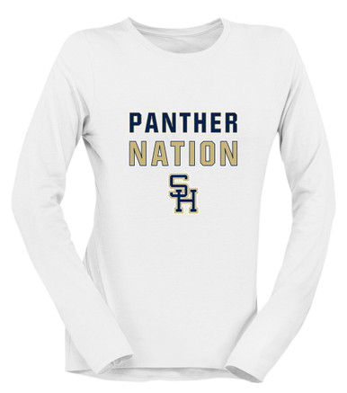 Sweet Home Panthers SH Script Nation #2 Women's LS T-Shirt