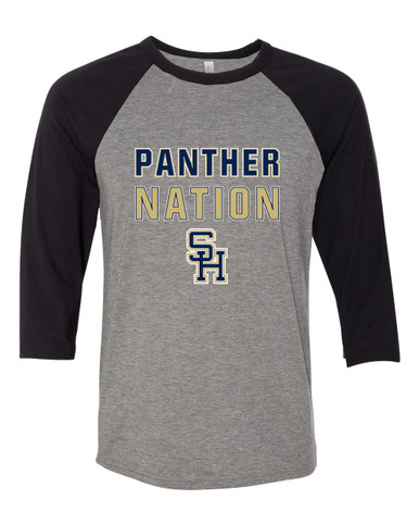 Sweet Home Panthers SH Script Nation #2 Men's Baseball T-Shirt