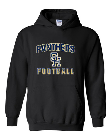 Sweet Home Panthers SH Script Football #1 Men's Hoodie