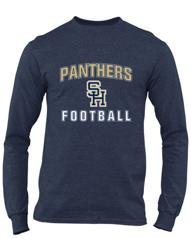 Sweet Home Panthers SH Script Football #1 Men's Premium LS T-Shirt