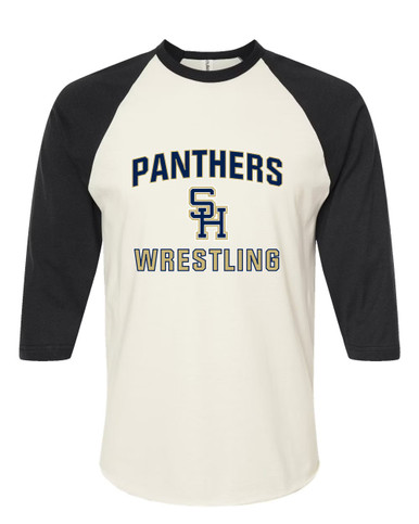 Sweet Home Panthers SH Script Wrestling Men's Baseball T-Shirt