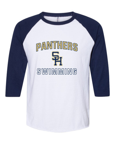 Sweet Home Panthers SH Script Swimming Men's Baseball T-Shirt