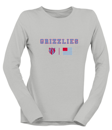 Ashland Grizzlies Team Colors Flag Women's Premium LS T-Shirt