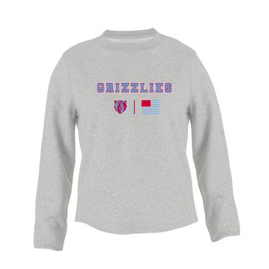 Ashland Grizzlies Team Colors Flag Women's Sweatshirt