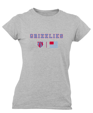 Ashland Grizzlies Team Colors Flag Women's SS T-Shirt