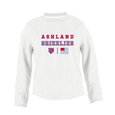 Ashland Grizzlies Spirit Flag Women's Sweatshirt