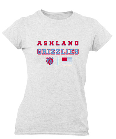 Ashland Grizzlies Spirit Flag Women's SS T-Shirt