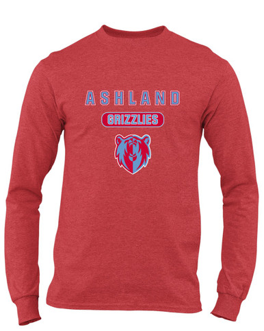 Ashland Grizzlies Mascot #3 Men's LS T-Shirt