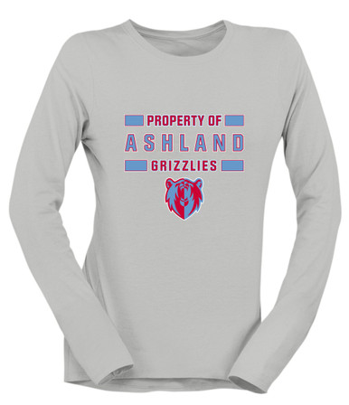 Ashland Grizzlies Property Of Women's Premium LS T-Shirt