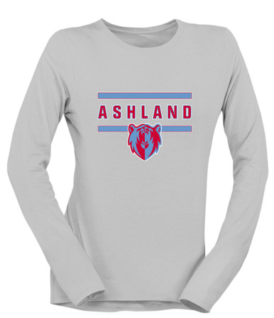 Ashland Grizzlies Mascot #4 Women's LS T-Shirt