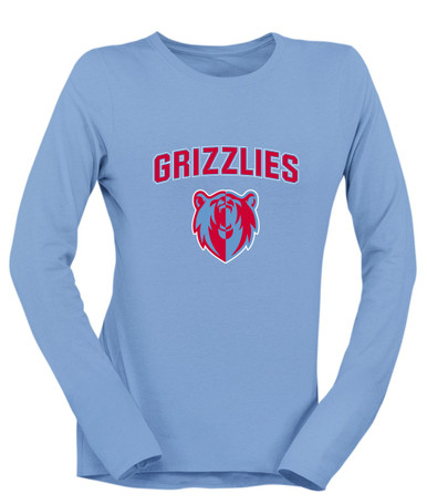 Ashland Grizzlies Mascot #6 Women's LS T-Shirt